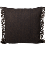 Kelim Fringe Cushion - L - Dark Melange