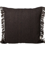 Kelim Fringe Cushion - L - Dark Melange