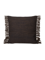 Kelim Fringe Cushion - S - Dark Melange