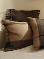 Kelim Fringe Cushion - S - Dark Melange
