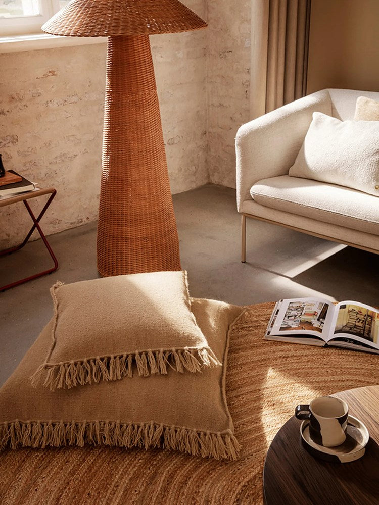Kelim Fringe Cushion - S - Sand