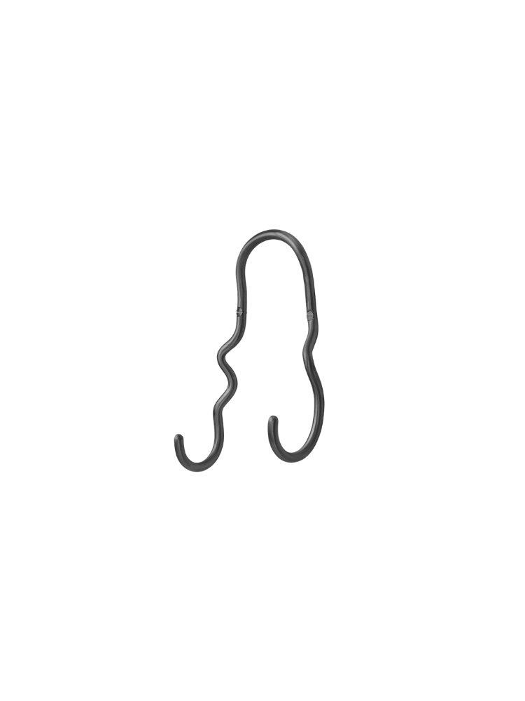 Curvature Double Hook - Black Brass (Sample)