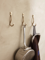 Curvature Hooks - Set of 3 - Brass