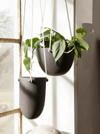 Speckle Hanging Pot Small - Dark Grey