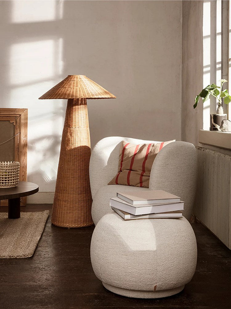Rico Pouf Boucle - Off-White