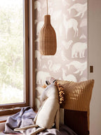 Braided Lampshade - Bottle - Natural