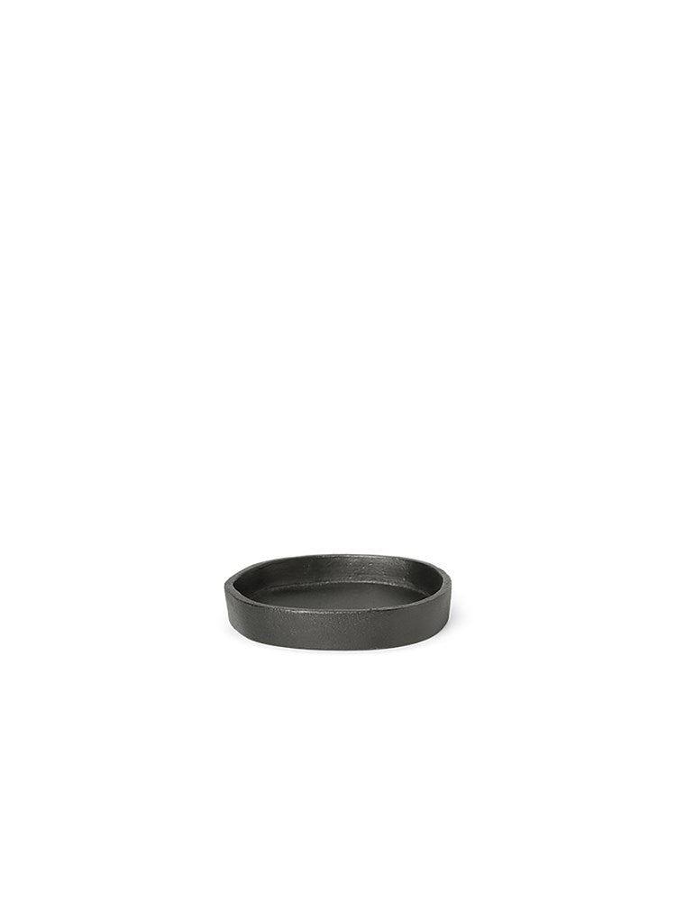 Yama Tray - Round - Blackened Aluminium (Sample)