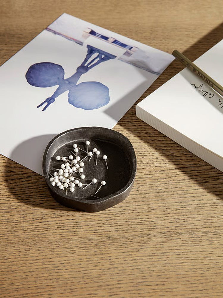 Yama Tray - Round - Blackened Aluminium (Sample)