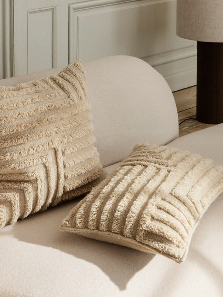 Crease Wool Cushion Rectangle