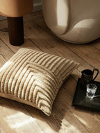 Crease Wool Cushion - Large - Light Sand (Sample)
