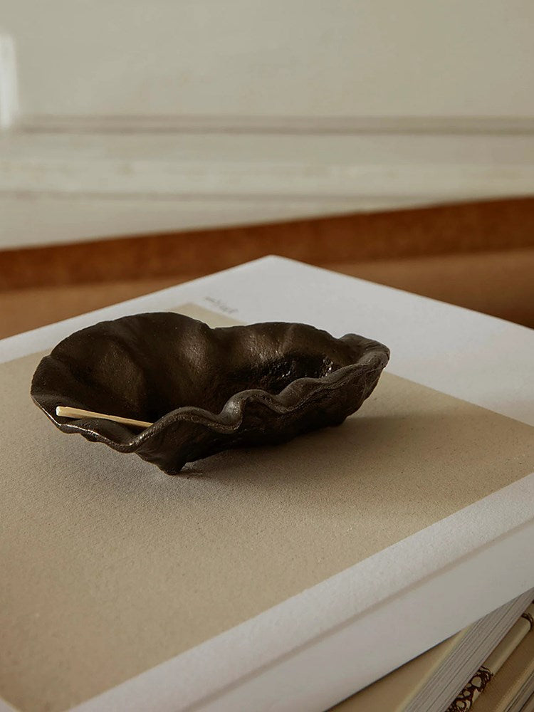 Oyster Bowl - Black Brass