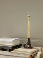 Dito Candle Holder - Single - Dark Brown