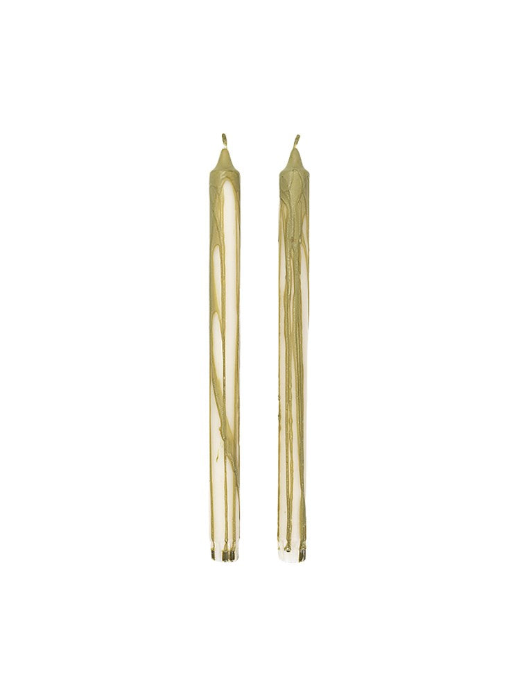 Dryp Candles - Set of 2 - Olive Green