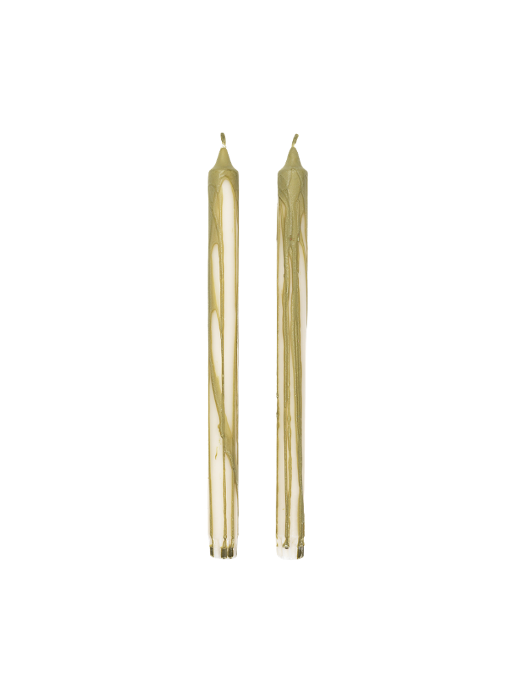 Dryp Candles - Set of 2 - Olive Green