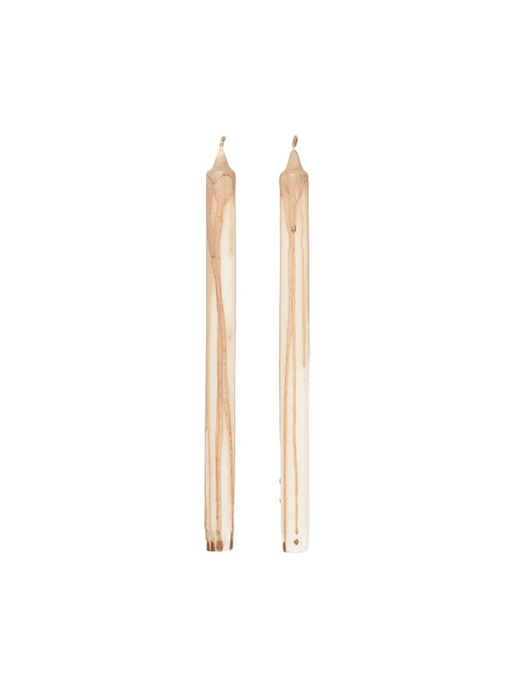 Dryp Candles - Set of 2 - Beige