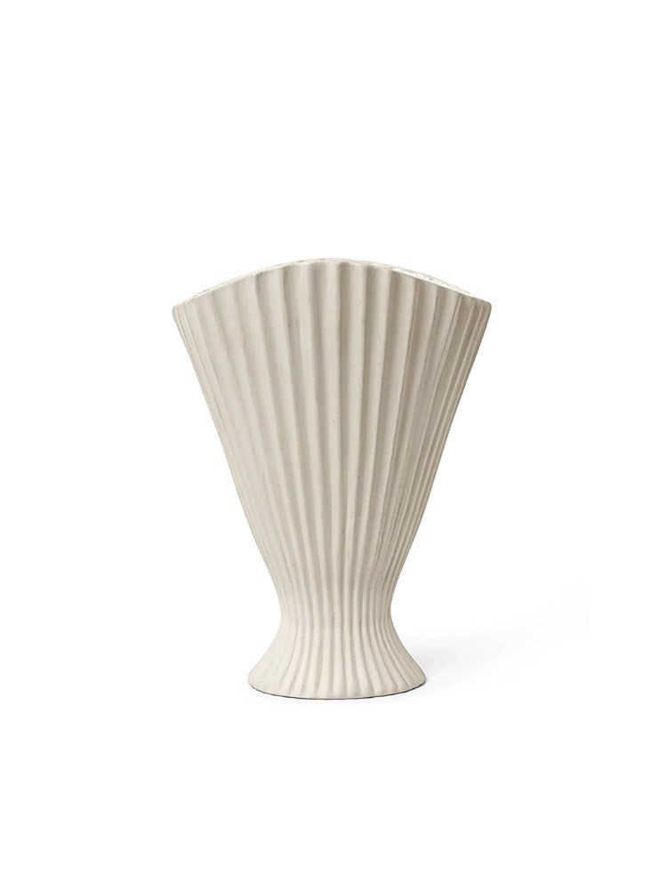 Fountain Vase - H30 - Off-white