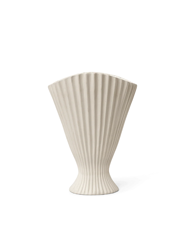 Fountain Vase - H30 - Off-white