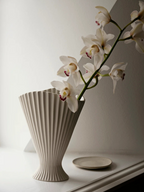 Fountain Vase - H30 - Off-white