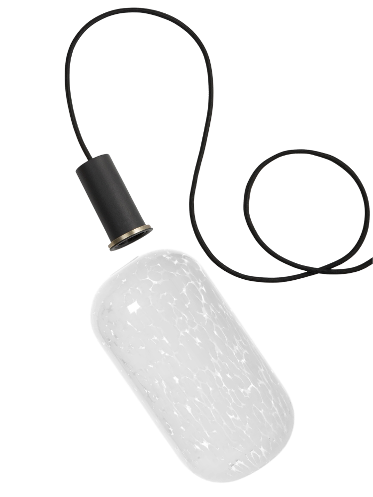 Casca Tall Shade & Pendant Set Milk
