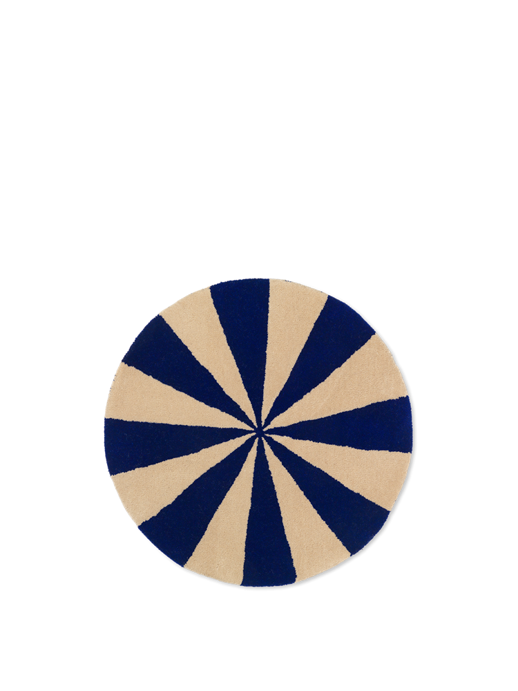 Arch Tufted Rug - Small - Br Blue/Off-W (Sample)