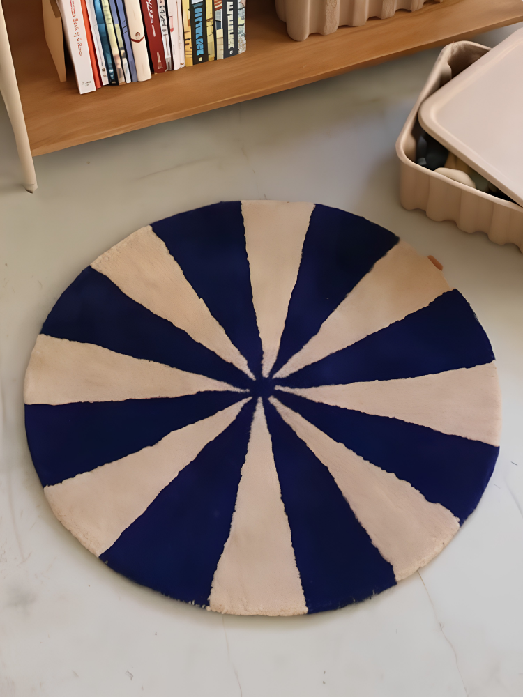 Arch Tufted Rug - Small - Br Blue/Off-W (Sample)