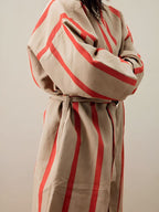 Field Robe - Camel/Red