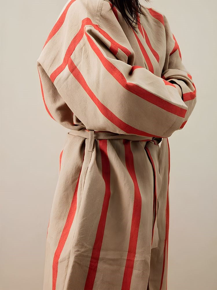Field Robe - Camel/Red