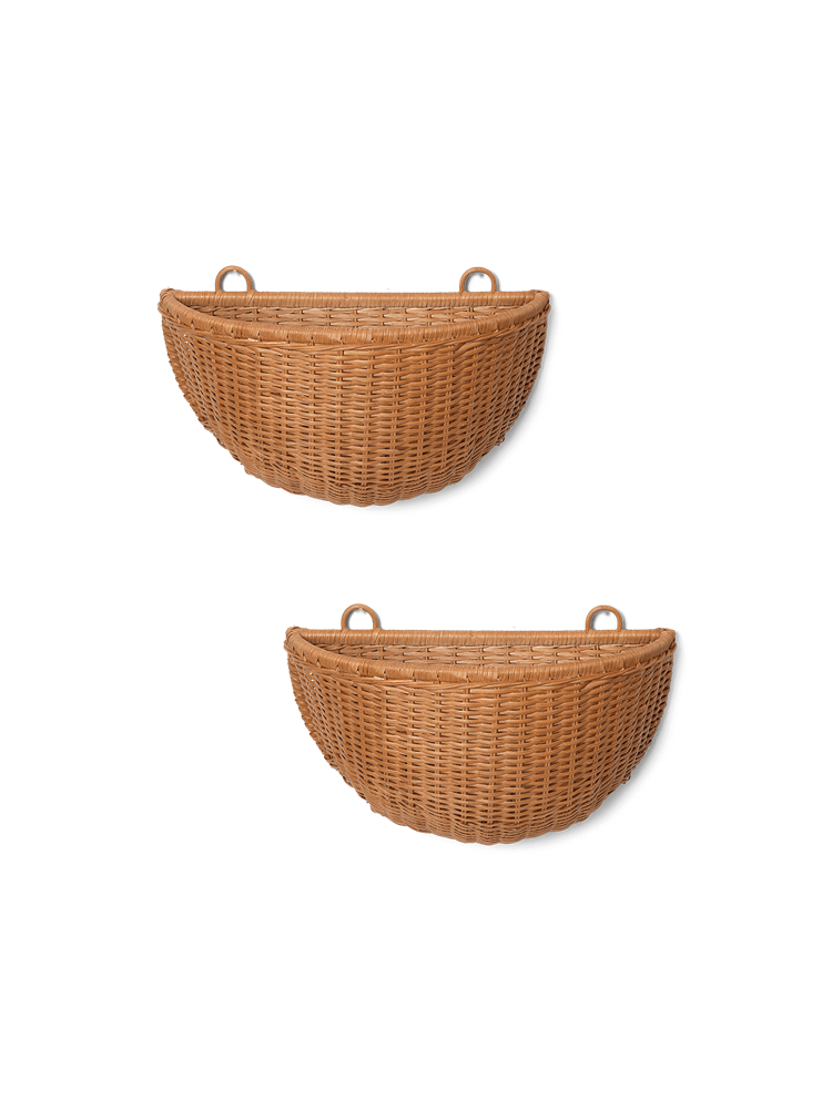 Braided Wall Pockets - Set of 2 - Natural