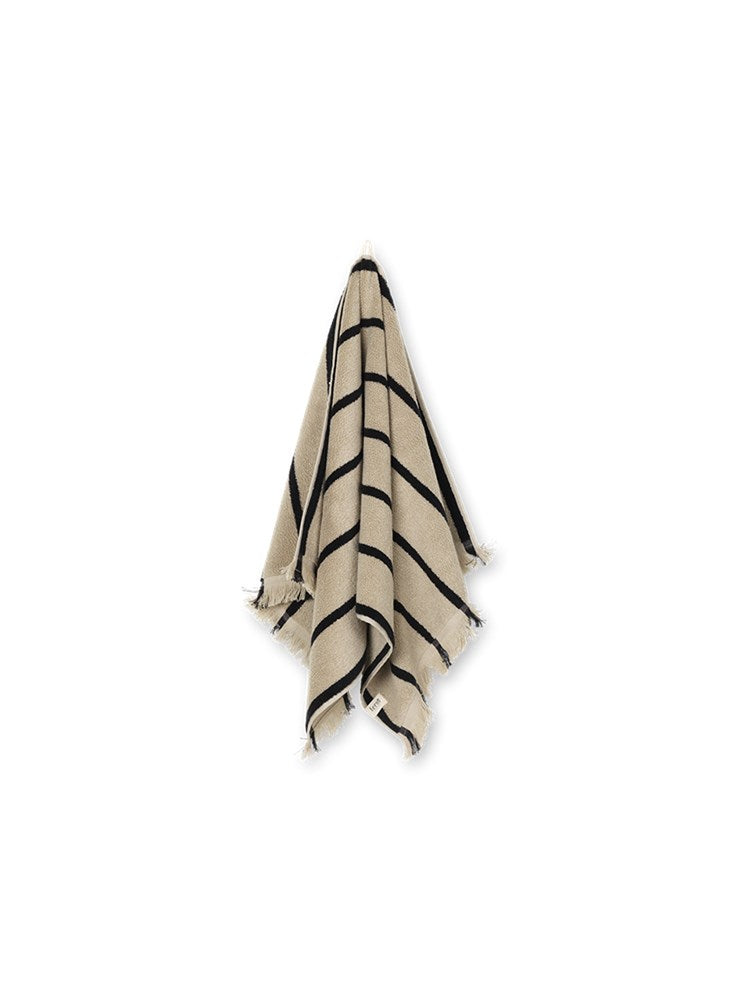 Alee Hand Towel - Sand/Black