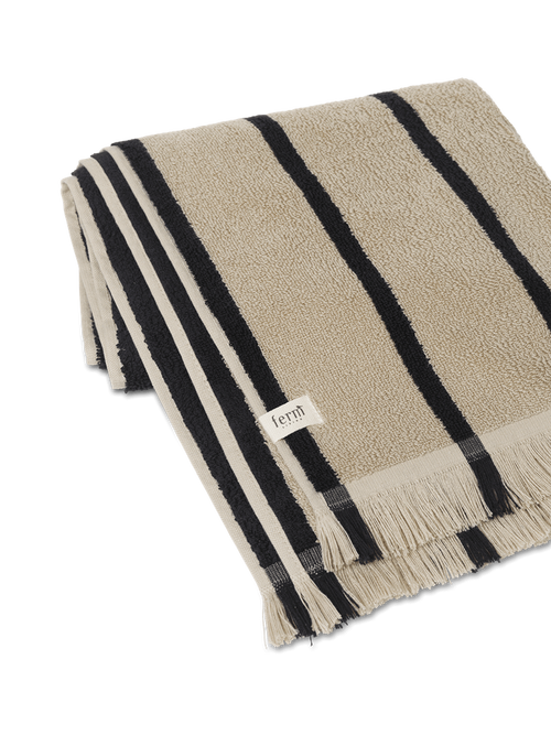 Alee Hand Towel - Sand/Black