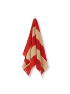 Alee Hand Towel - Light Camel/Red