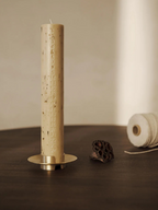 Block Candle Holder - Brass