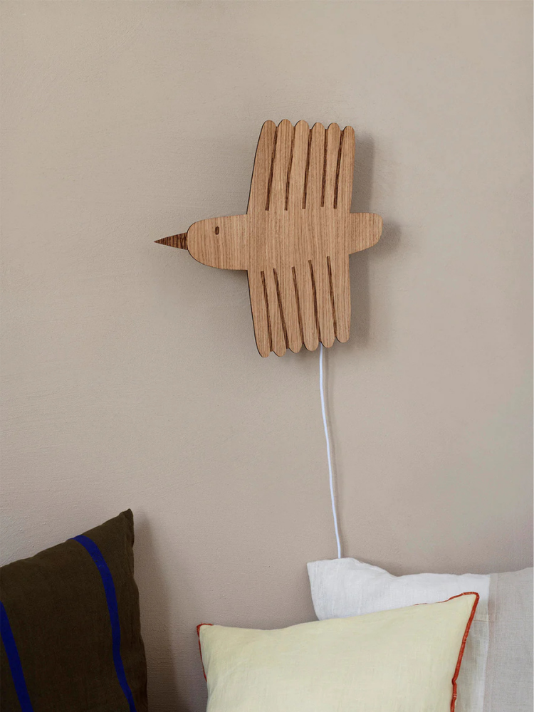 Bird Lamp - Oiled Oak (Sample)