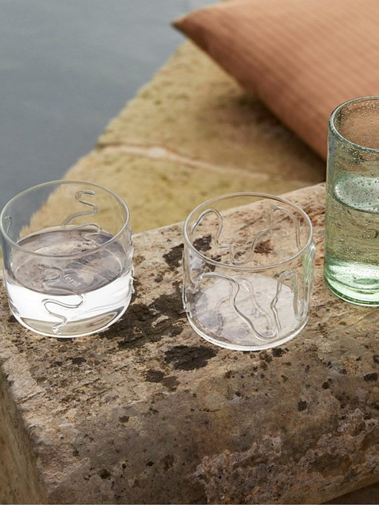 Doodle Glasses - Set of 2 - Low - Clear