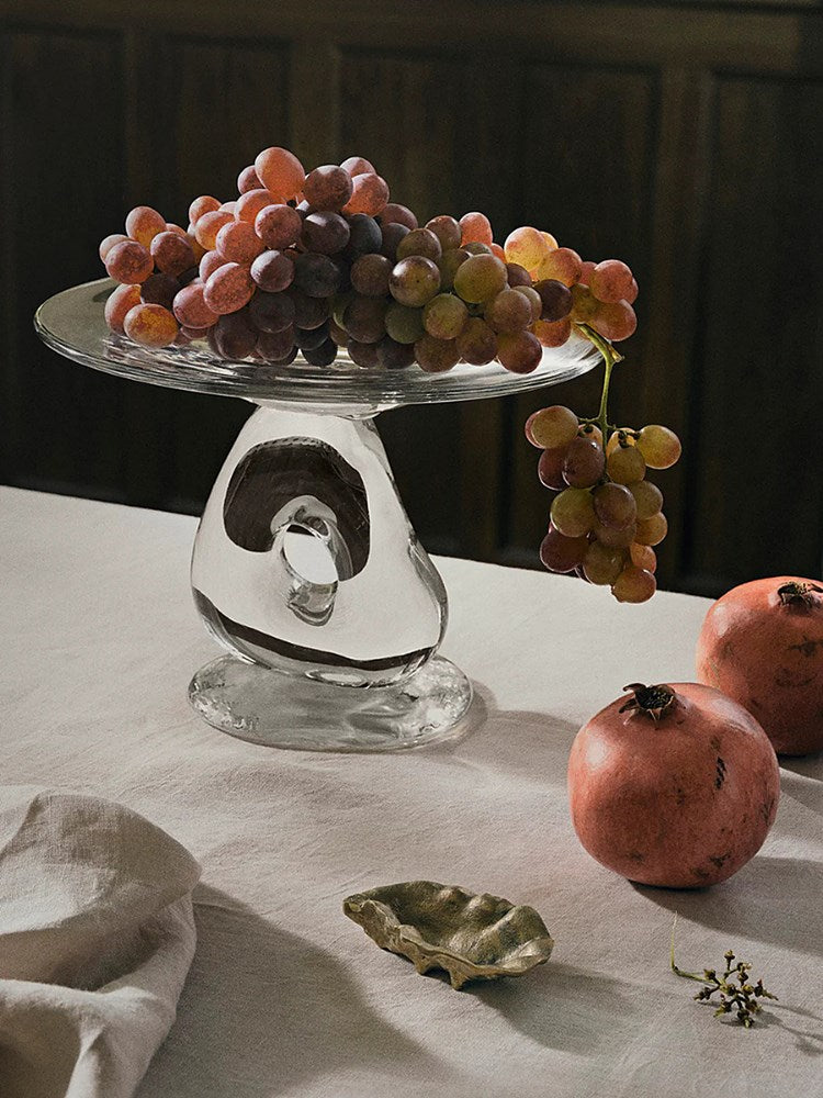 Damo Glass Centrepiece - Dia 30 - Clear
