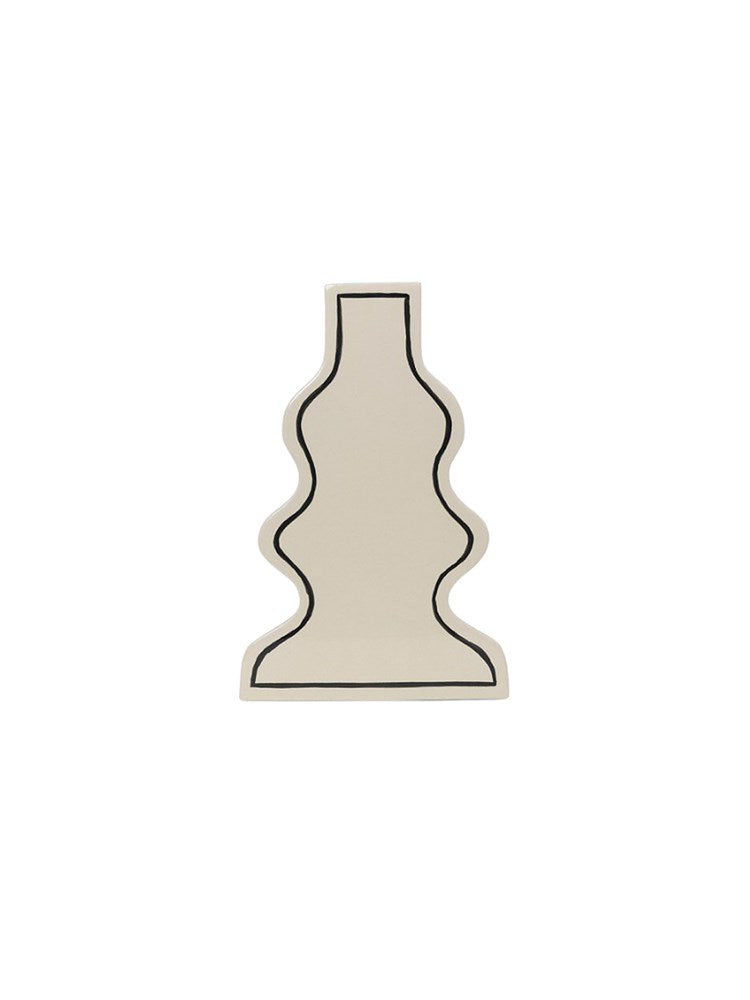 Paste Vase - Curvy - Off-white