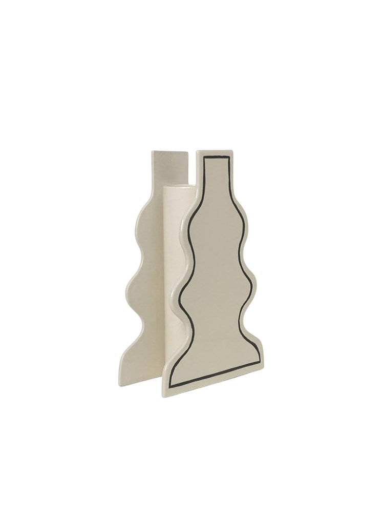 Paste Vase - Curvy - Off-white