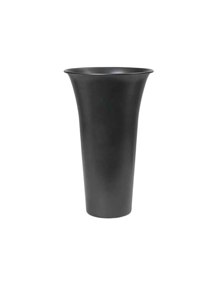 Spun Alu Vase - Blackened Aluminium