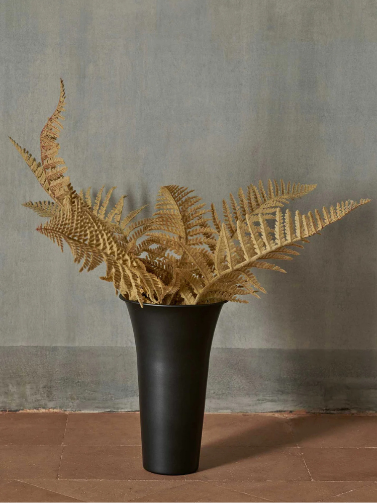 Spun Alu Vase - Blackened Aluminium