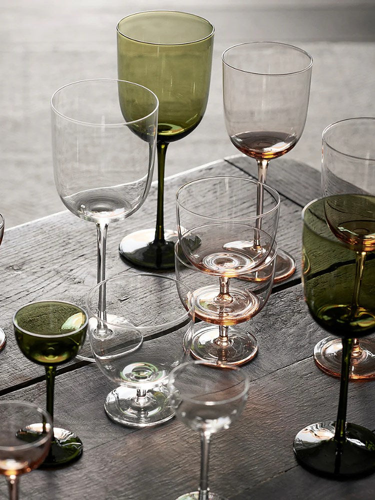 Host Red Wine Glasses - Set of 2 - Moss Green