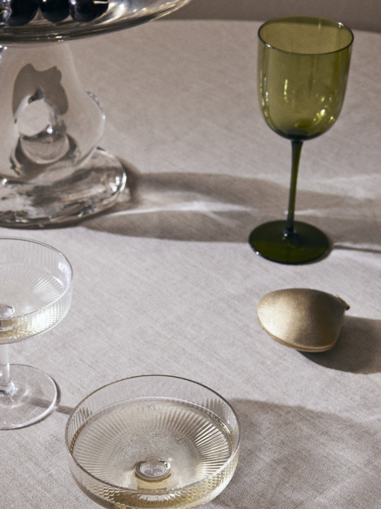 Host White Wine Glasses - Set of 2 - Moss Green