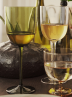 Host White Wine Glasses - Set of 2 - Moss Green