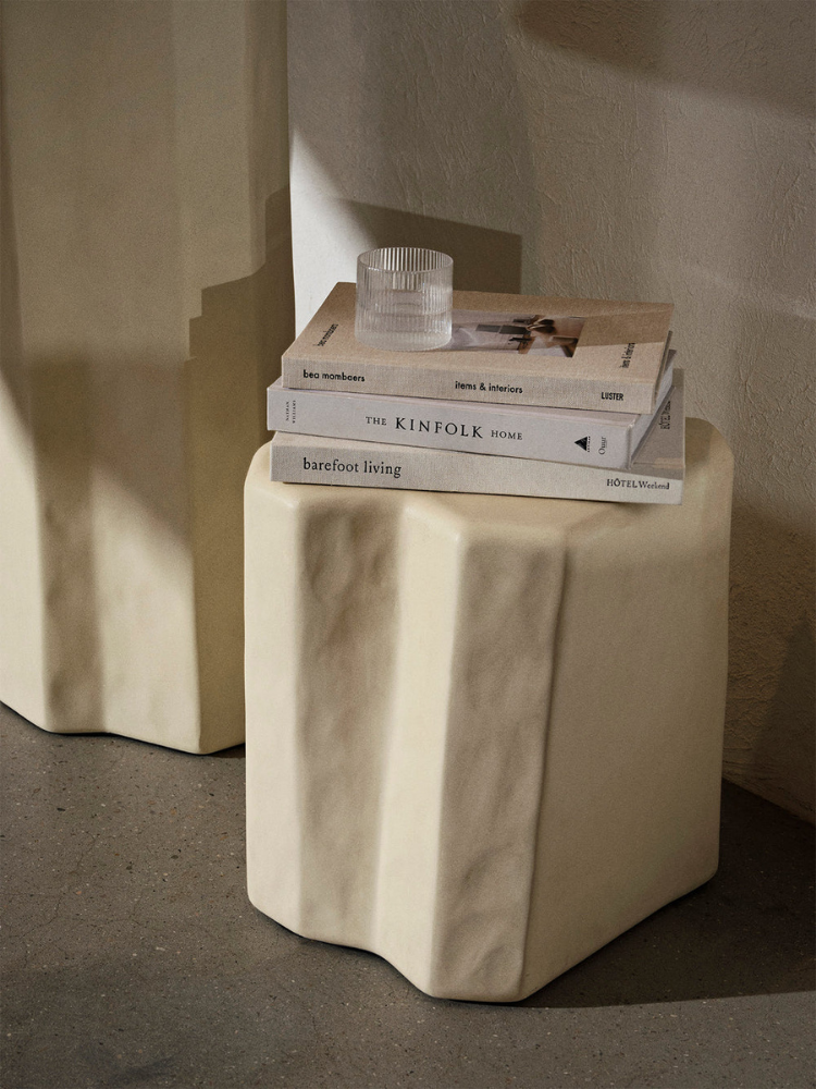 Staffa Stool - Ivory