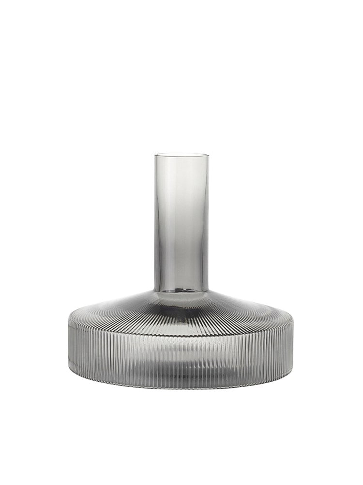 Ripple Wine Carafe - Smoked Grey