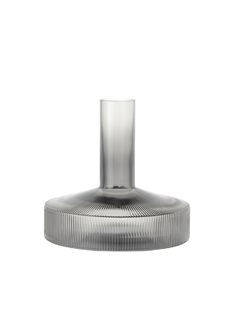 Ripple Wine Carafe - Smoked Grey