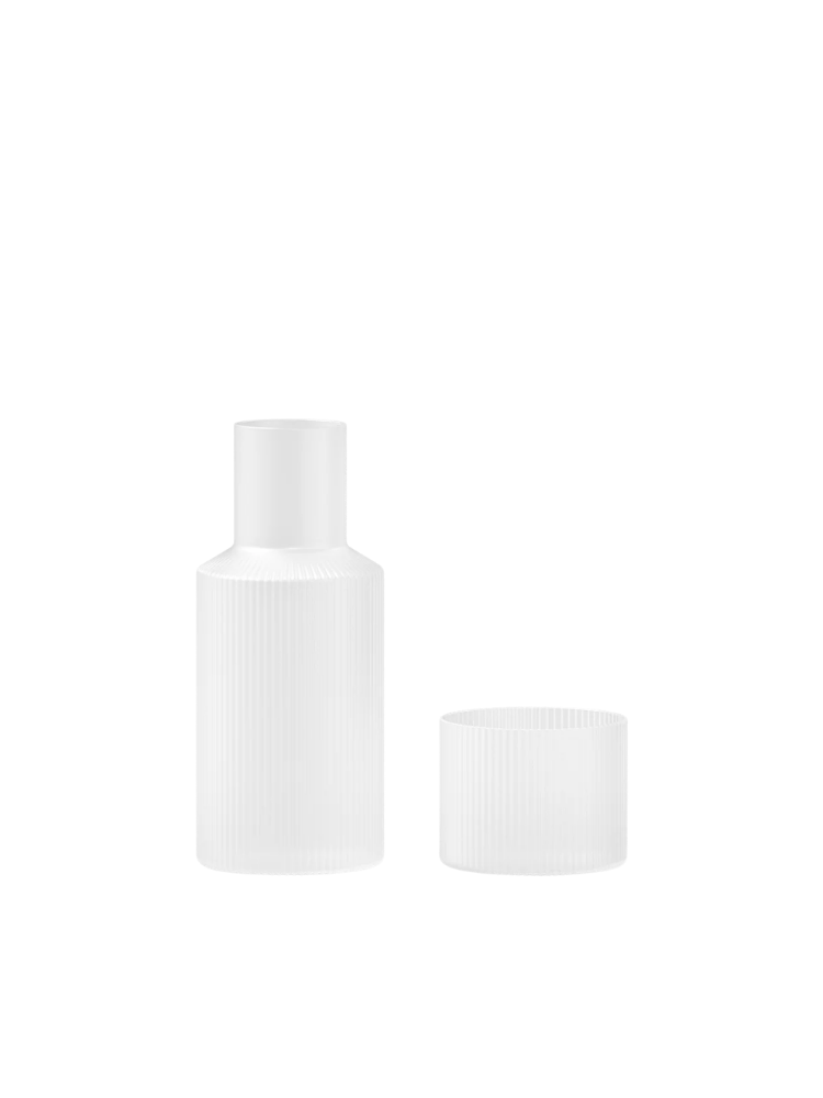 Ripple Small Carafe Set - Frosted