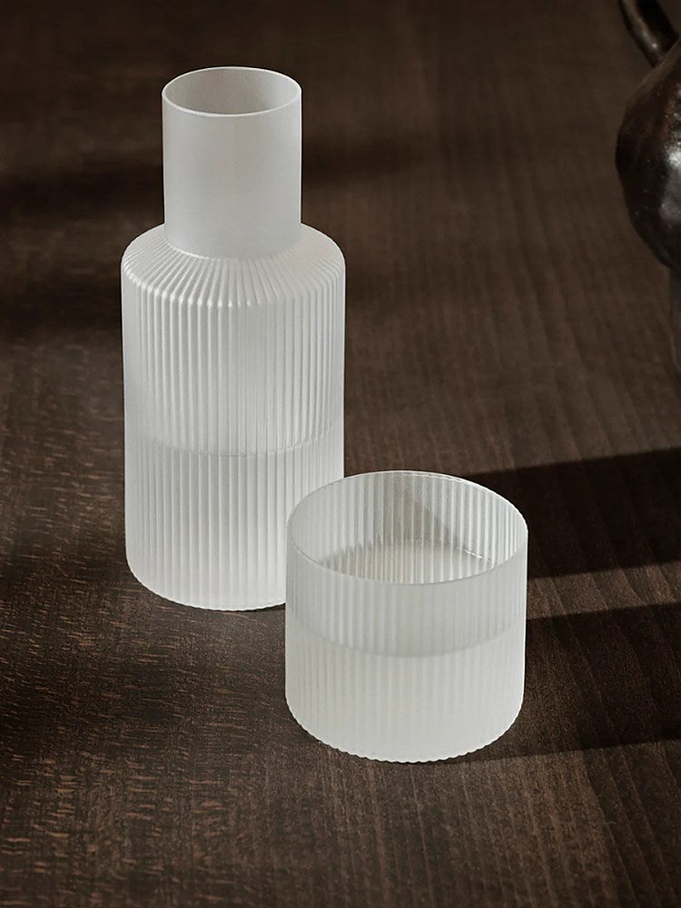 Ripple Small Carafe Set - Frosted