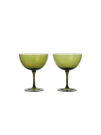 Host Cocktail Glasses - Set of 2 - Moss Green