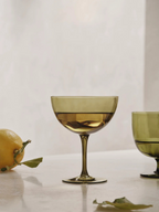 Host Cocktail Glasses - Set of 2 - Moss Green