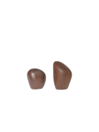 Cairn Salt and Pepper Shakers -Set of 2-Dark brown